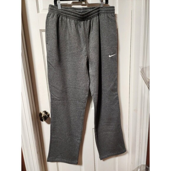 Nike Men's XL Dark Grey Heather Club Fleece Open-Hem Sweatpants Cargo Pocket - Picture 8 of 8